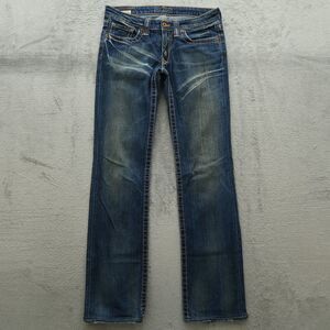 Big Star Jeans Women's 26L Ultra Low-Rise Casey Straight 32" Inseam Distressed